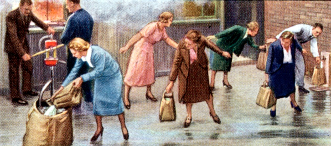Air Raid Precautions, sigarettkort, britisk, 1938 av Unbekannt