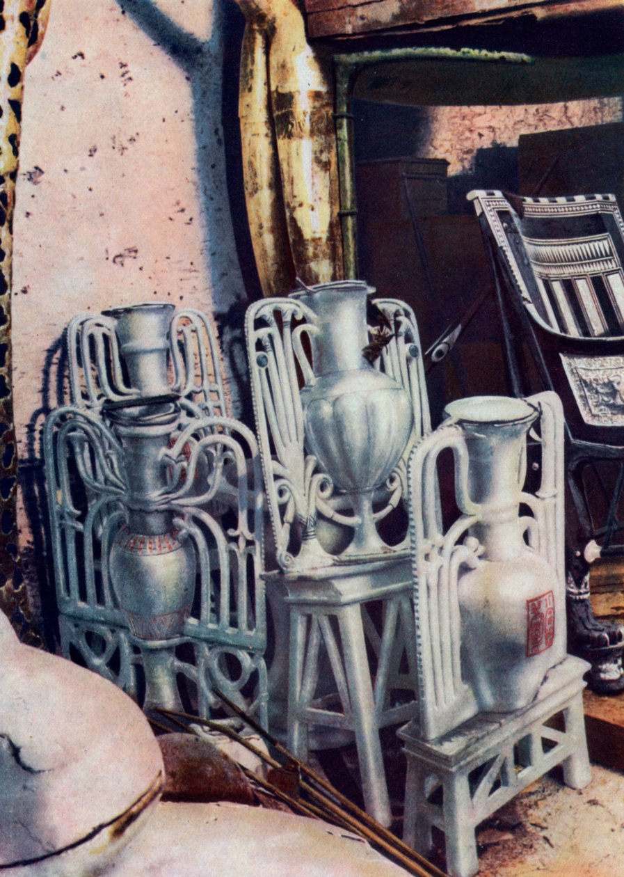 Alabastvaser, Tutankhamons grav, Egypt, 1933-1934 av Unbekannt