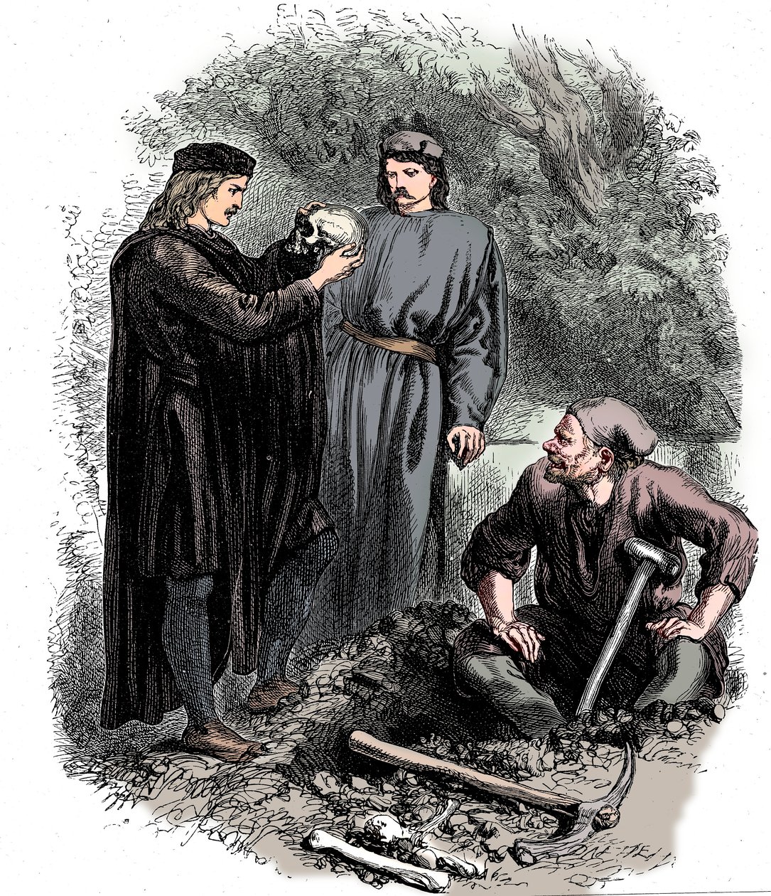 Akk, stakkars Yorick! Jeg kjente ham, Horatio, c1850 av Unbekannt