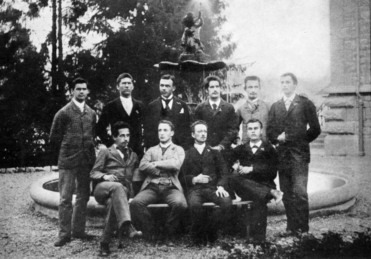 Albert Einstein 1879-1955, tysk-sveitsisk matematiker og teoretisk fysiker, c1896 av Unbekannt