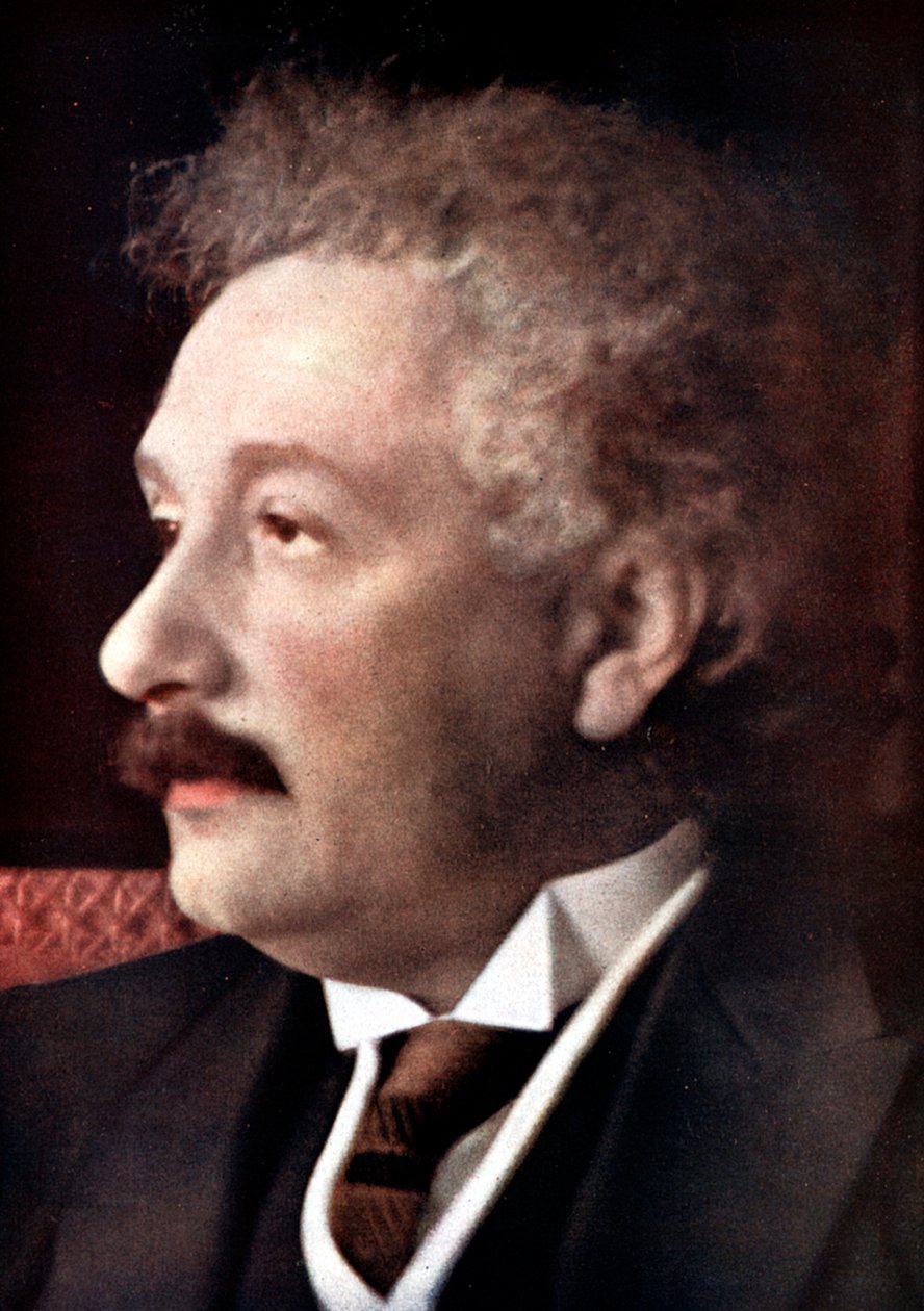 Albert Einstein , tysk-sveitsisk-amerikansk matematiker og fysiker, c1925 av Unbekannt