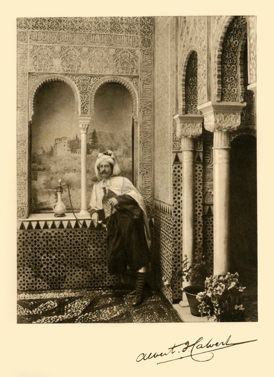 Albert Frederick Calvert i Alhambra, Granada, Spania, 1907. av Unbekannt