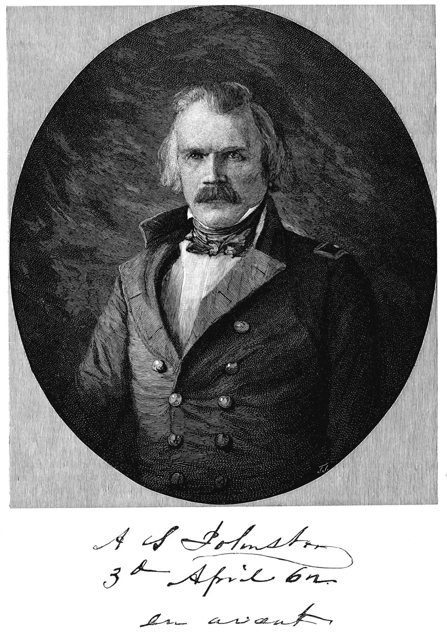 Albert Sidney Johnston , amerikansk soldat av Unbekannt