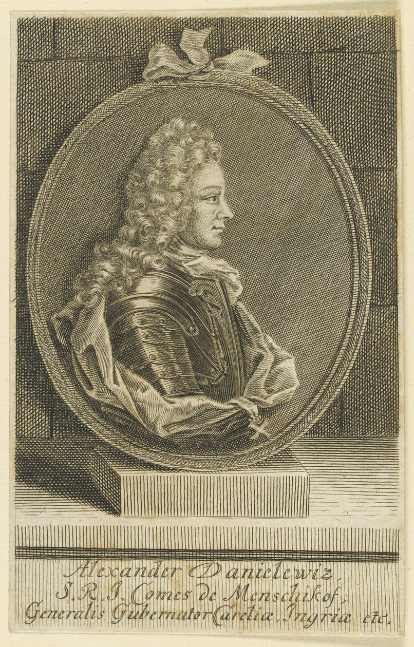 Alexander Danilovich Menshikov, Generalissimo, Prins av Det hellige romerske rike, 1705. av Unbekannt