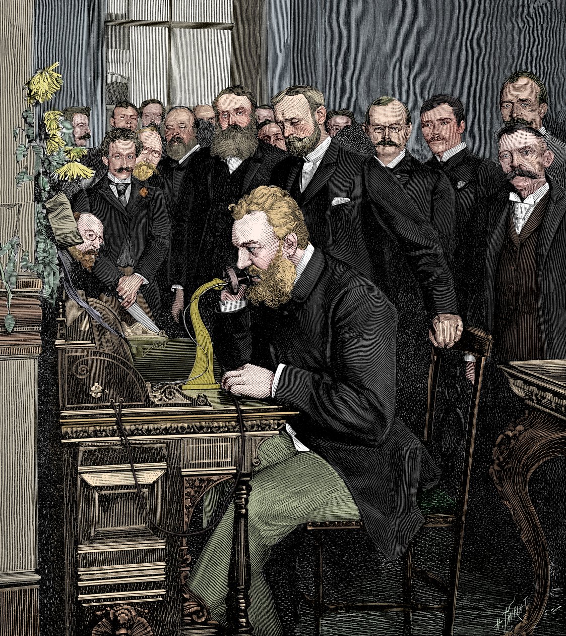 Alexander Graham Bell 1847-1922, skotskfødt amerikansk oppfinner av Unbekannt