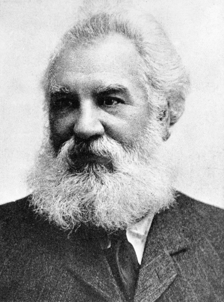 Alexander Graham Bell 1847-1922, skotskfødt amerikansk oppfinner, 1907 av Unbekannt