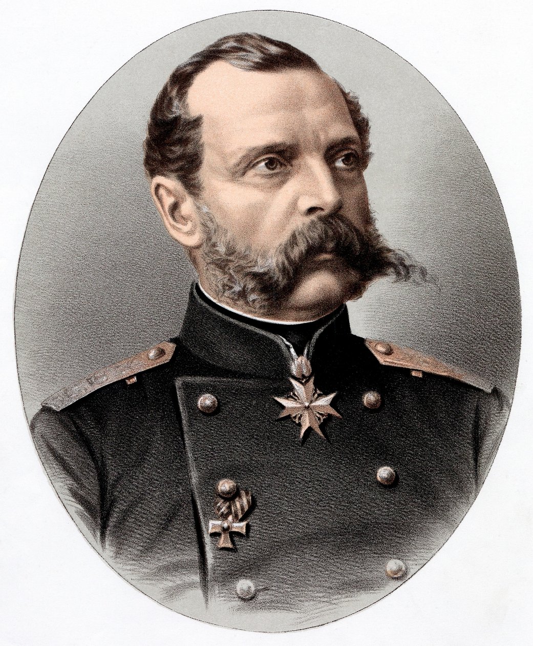 Alexander II 1818-1881, tsar av Russland fra 1855, c1880 av Unbekannt