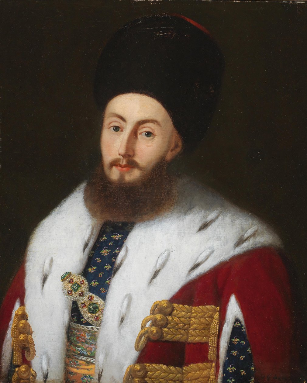 Alexander II Mavrocordatos Firaris 1754-1819, prins av Moldavia, ca. 1800. av Unbekannt