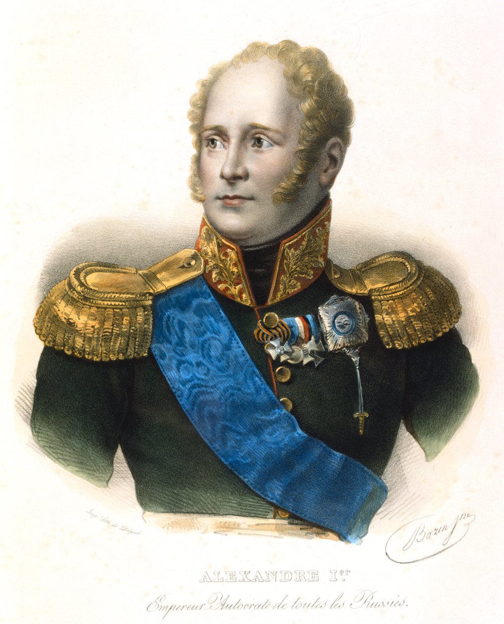 Alexander I, tsar av Russland, c1801-1825 av Unbekannt