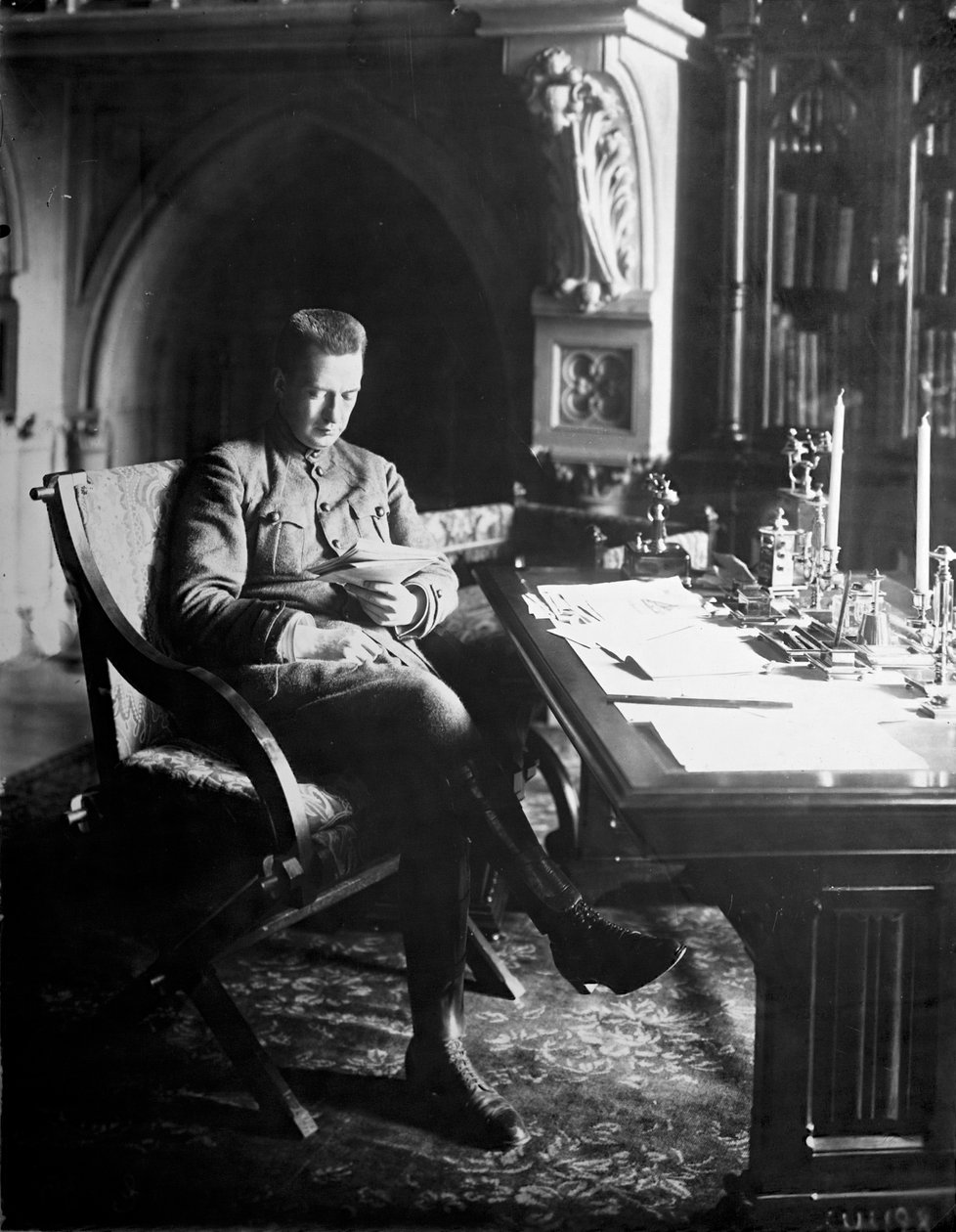 Alexander Kerensky, statsminister for den russiske provisoriske regjeringen, Russland, 1917. av Unbekannt
