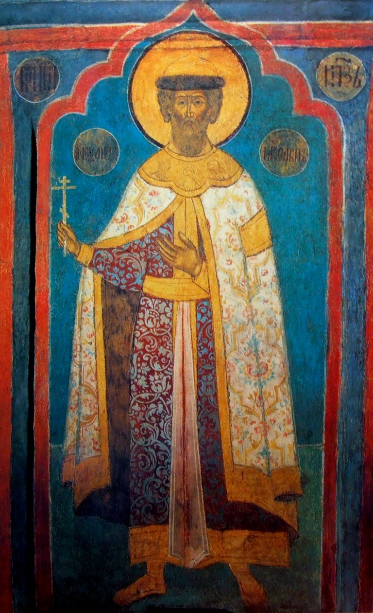 Alexander Nevsky, hertug av Novgorod, storhertug av Vladimir, 1666 av Unbekannt