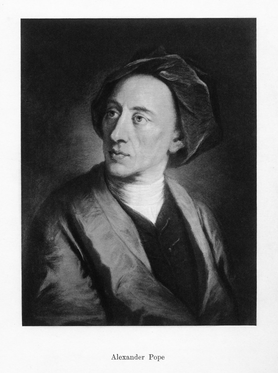 Alexander Pope, engelsk poet, 1800-tallet av Unbekannt