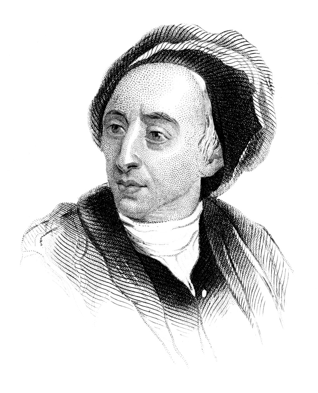 Alexander Pope, engelsk poet fra det tidlige attende århundre, ca 1850 av Unbekannt
