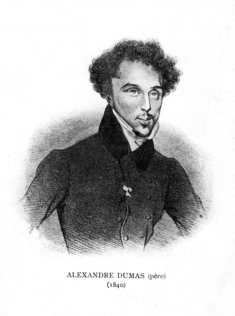 Alexandre Dumas den eldre , fransk romanforfatter og dramatiker, 1840 av Unbekannt