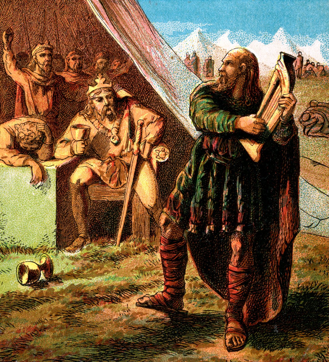 Alfred i den danske leir, c1850 av Unbekannt