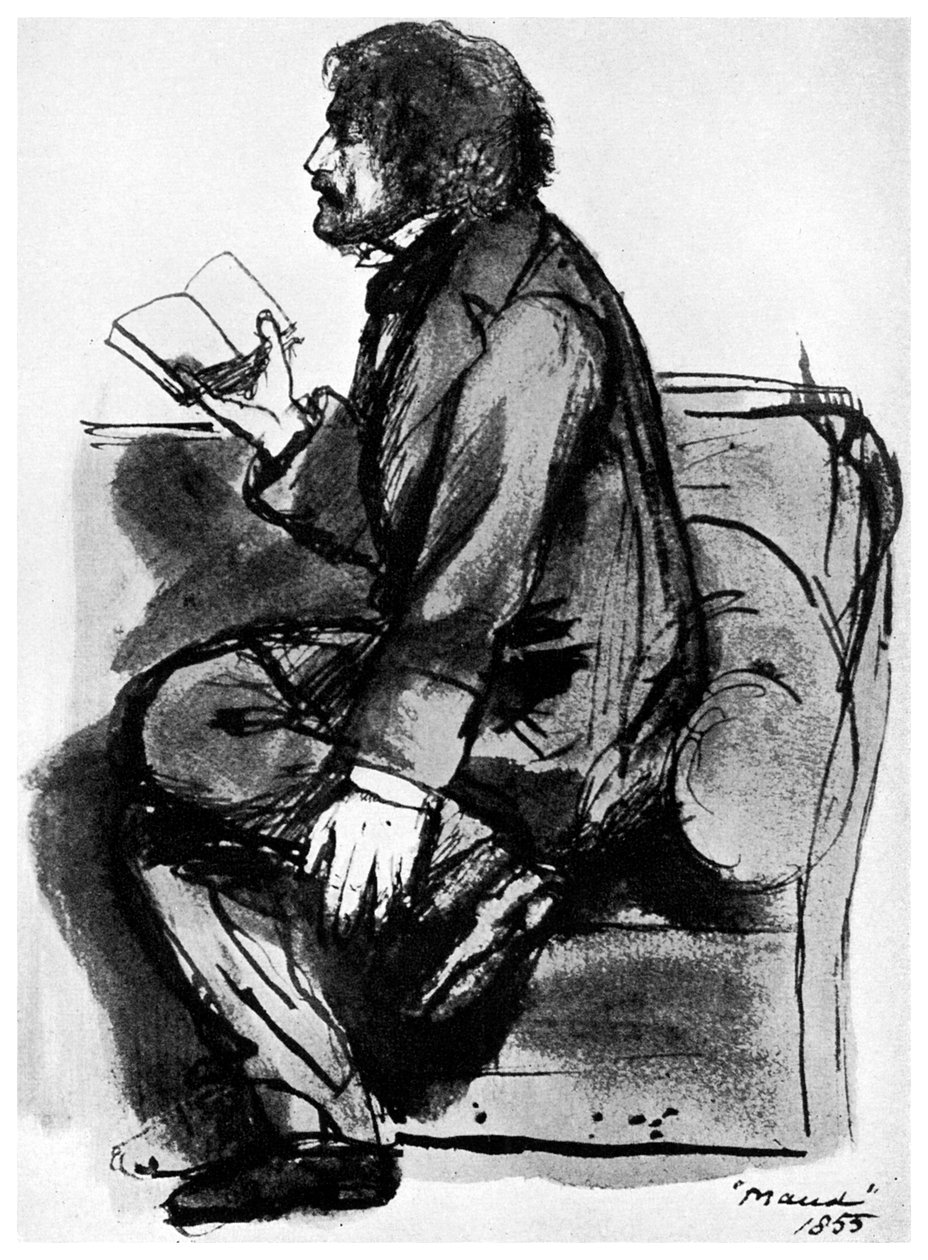 Alfred, Lord Tennyson, britisk poet, 1855 1956 av Unbekannt