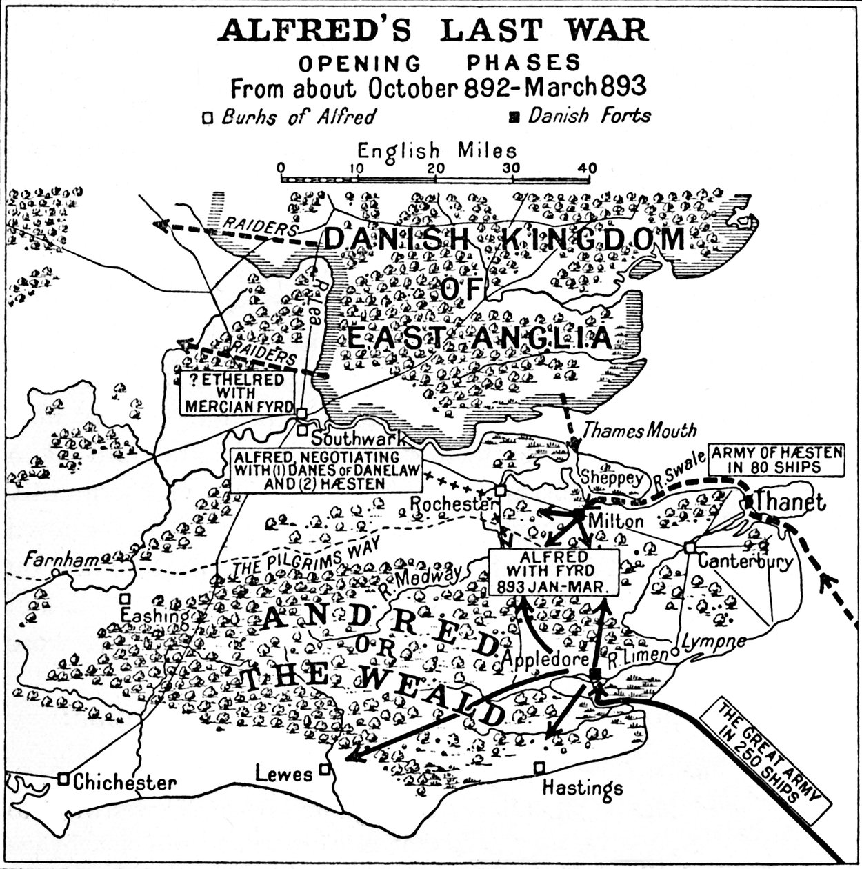 Alfreds siste krig - åpningsfaser. Fra omtrent oktober 892 til mars 893, 1935. av Unbekannt