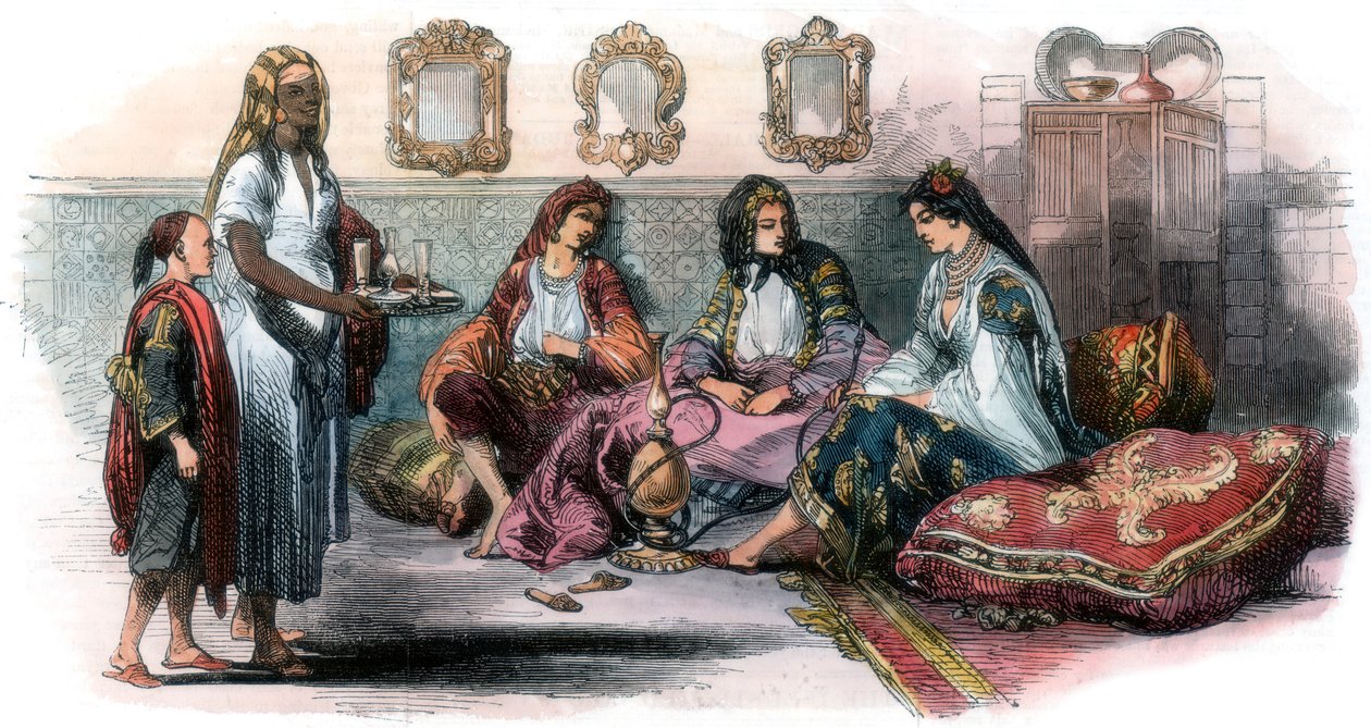 Algeriske kvinner, 1857 av Unbekannt
