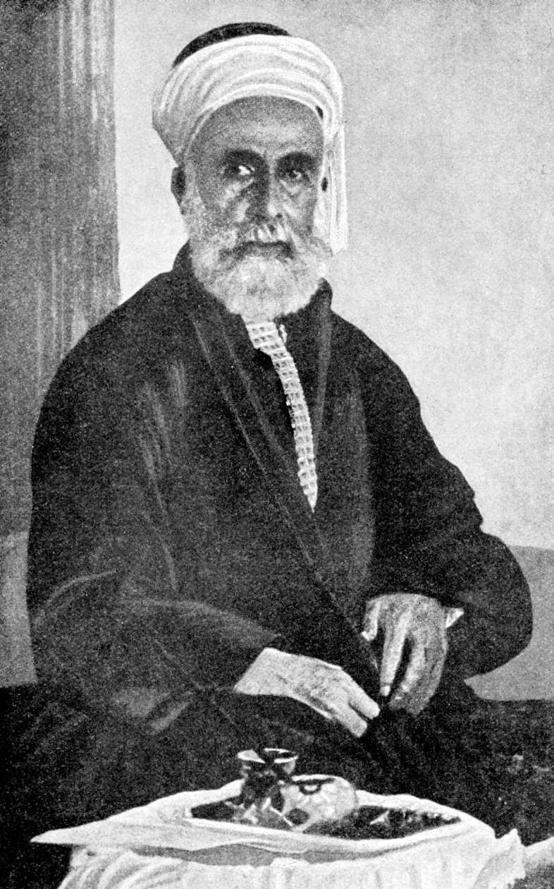 Ali Bin Hussain 1879-1935, første konge av Hejaz, Saudi-Arabia, 1922 av Unbekannt