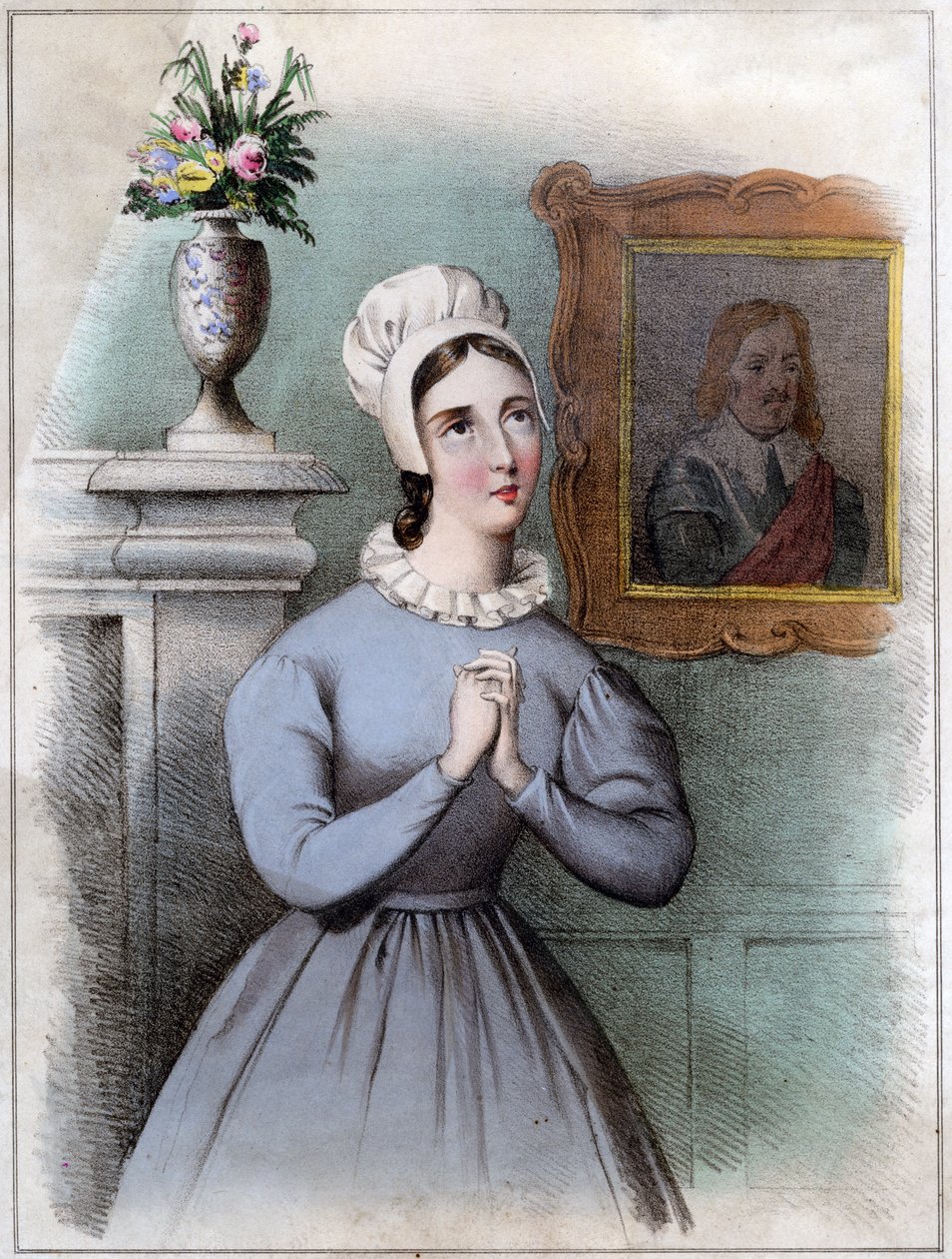 Alice Bridgenorth, en karakter i Walter Scotts roman Peveril of the Peak, 1800-tallet av Unbekannt