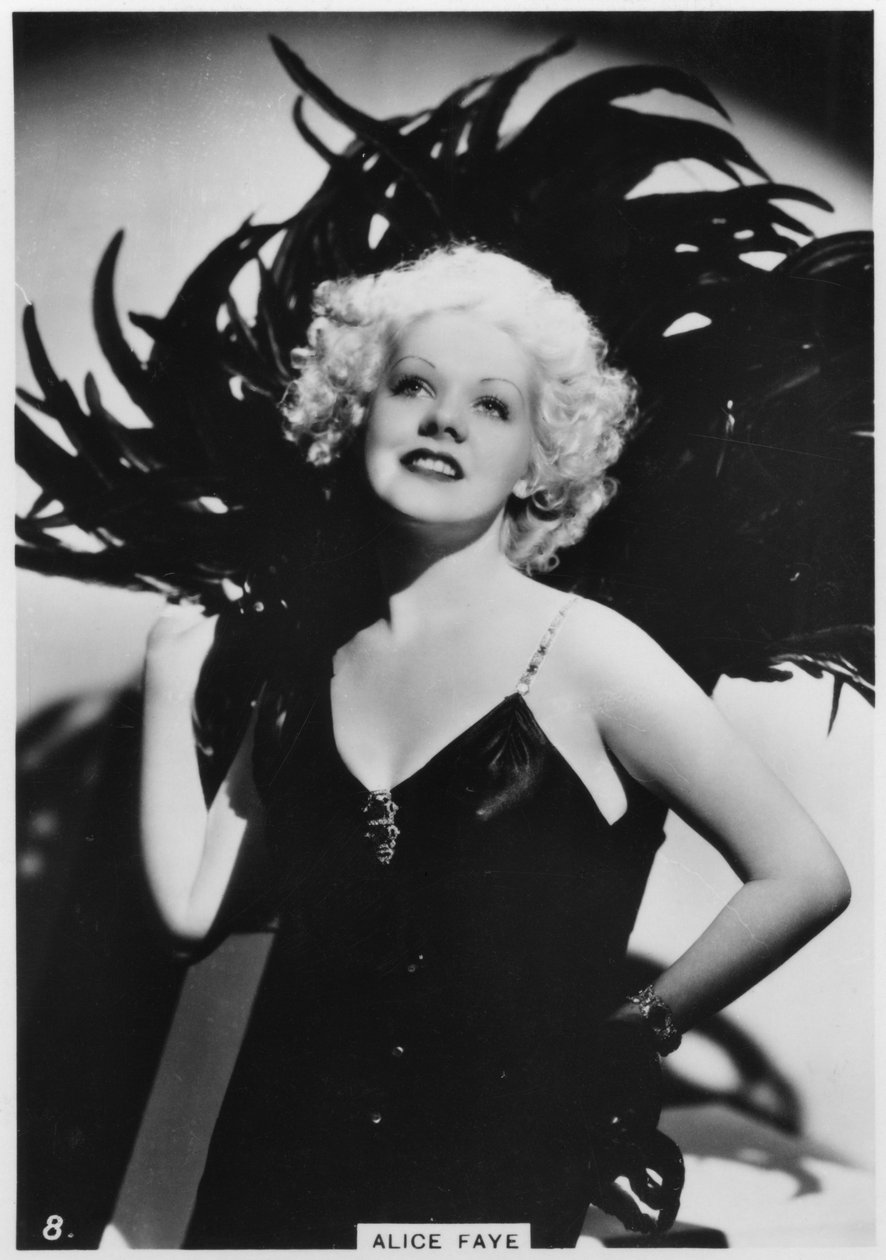 Alice Faye , amerikansk skuespiller og sanger, c1938 av Unbekannt