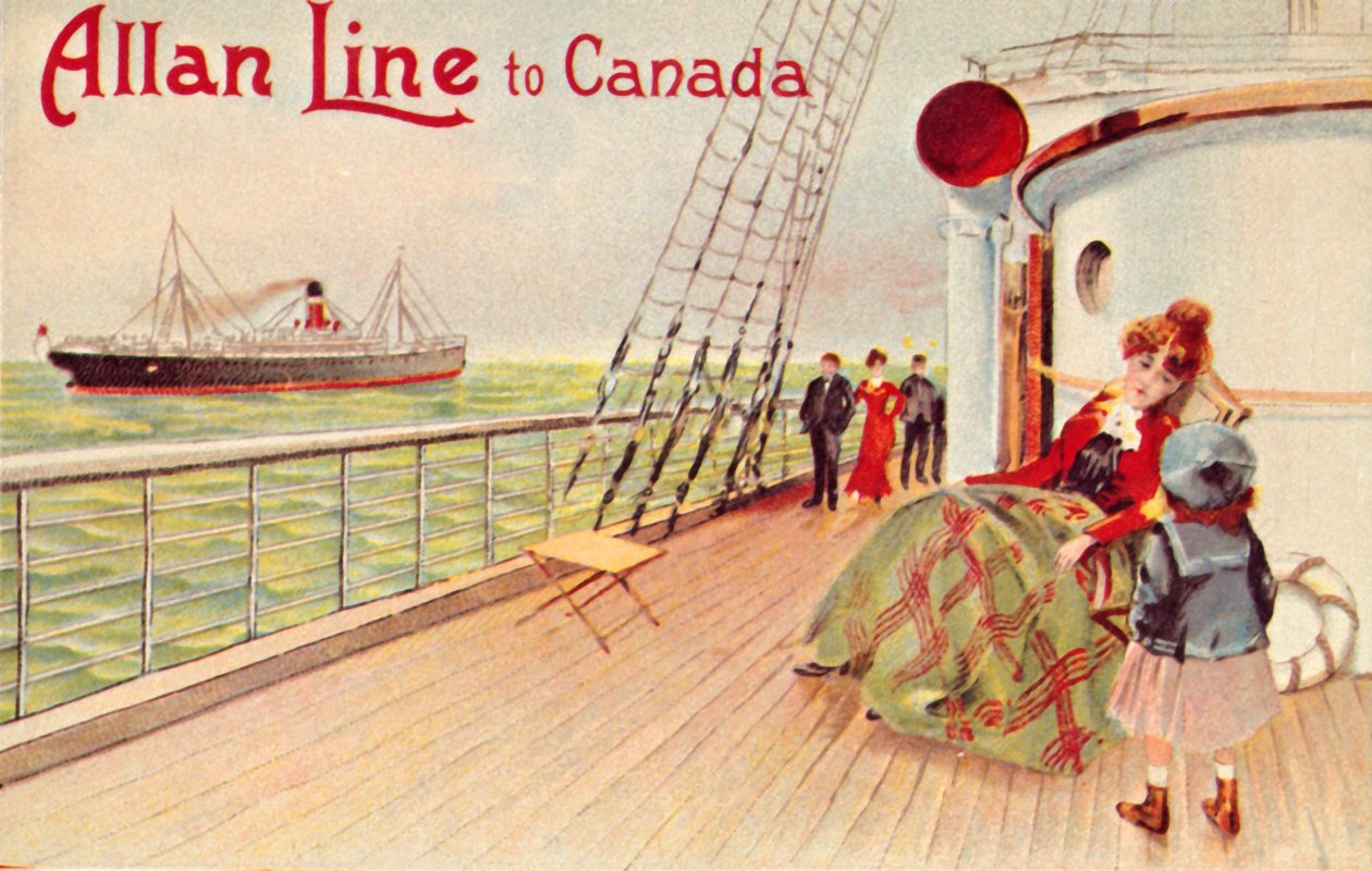 Allan Line til Canada, c1900. av Unbekannt