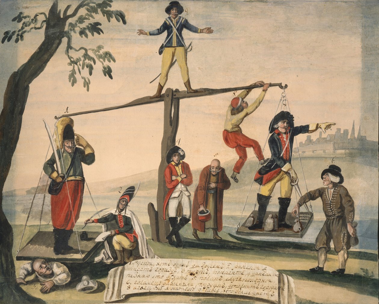 Allegory of Europe i 1791, 1791 av Unbekannt