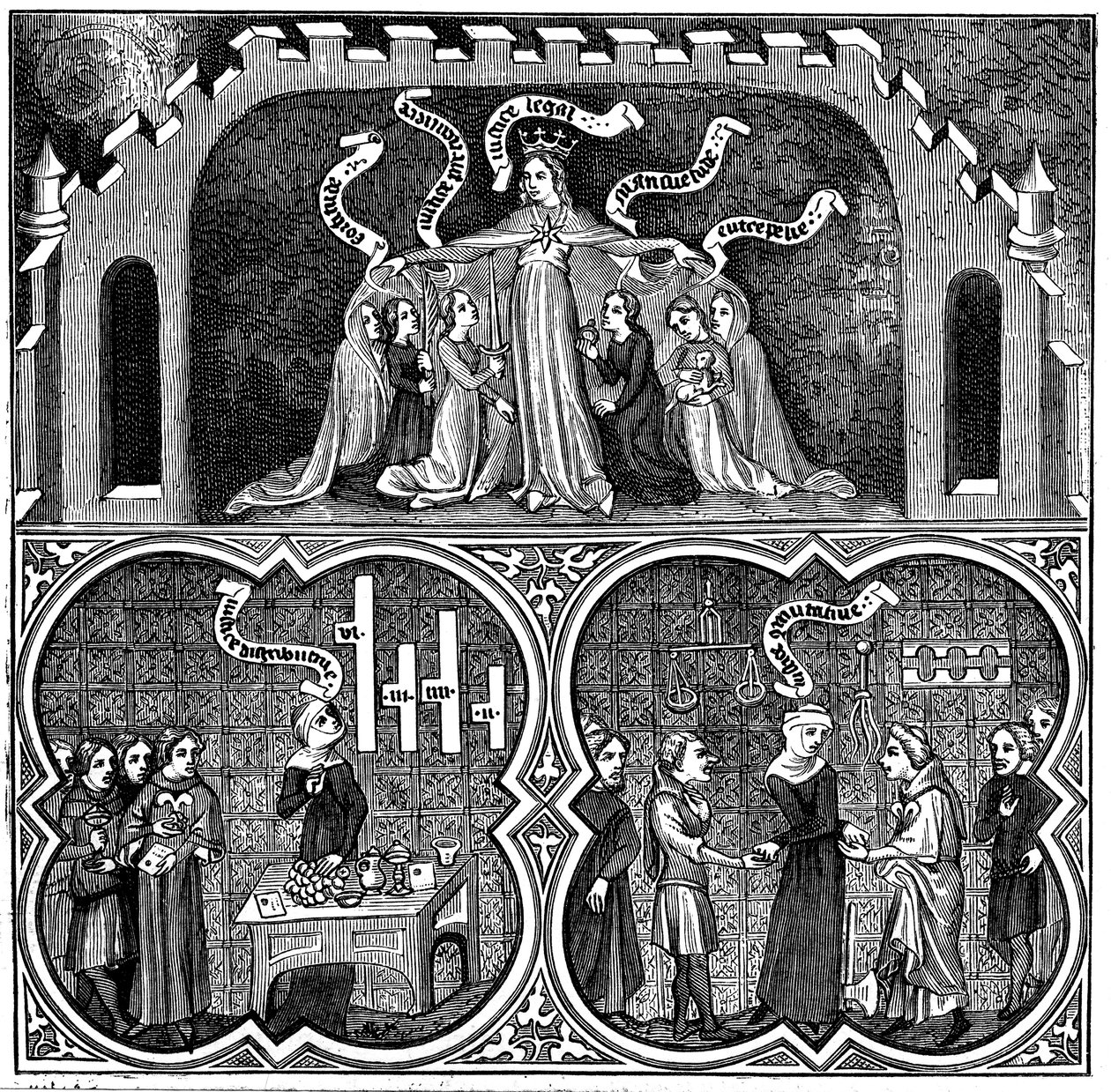 Allegory of Justice, fra Aristoteles