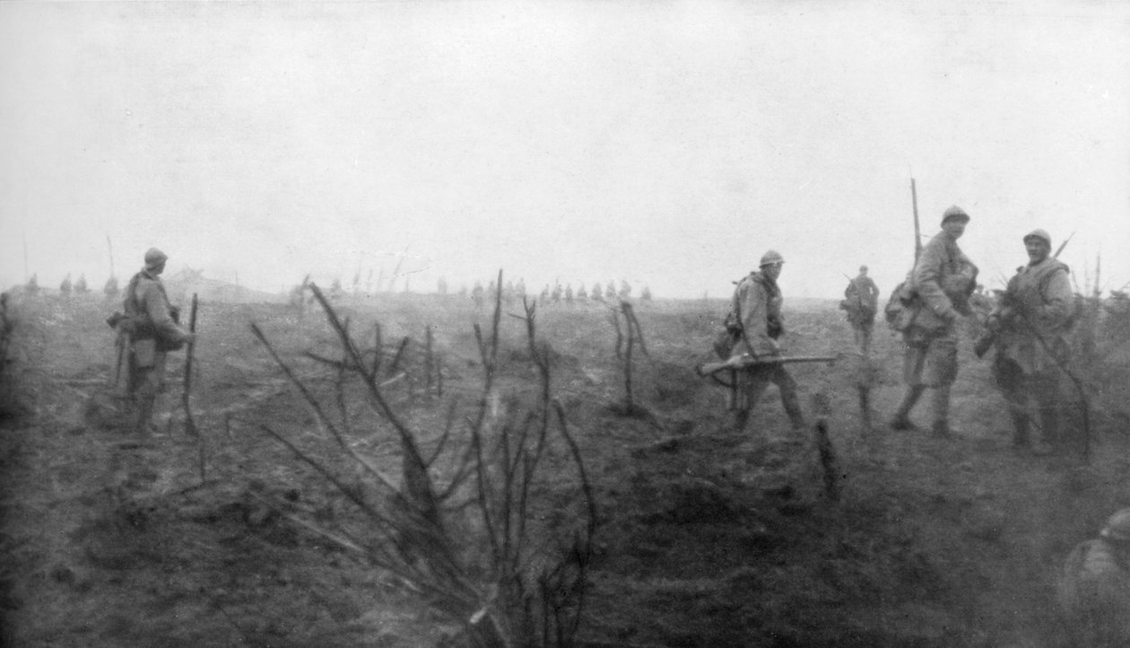 Allierte tropper, 31. juli 1917 ved Yser-kanalen, Belgia, 1926 av Unbekannt