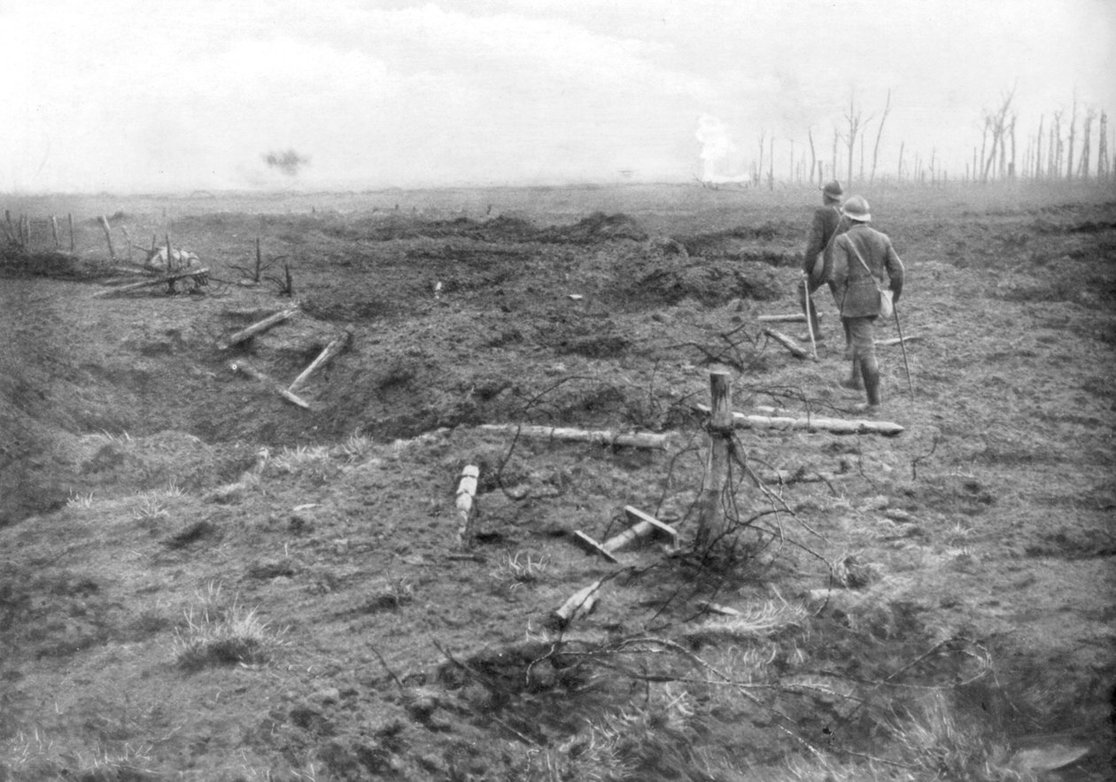 Allierte tropper ved Yser-kanalen, Belgia, 31. juli 1917 av Unbekannt