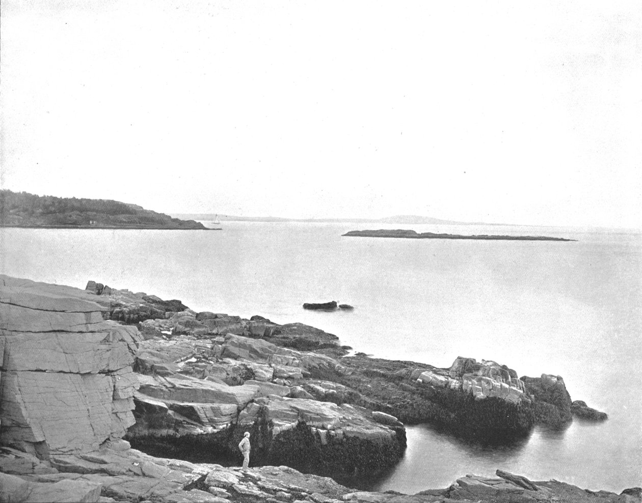 Langs kysten, Bar Harbor, Maine, USA, c1900. av Unbekannt