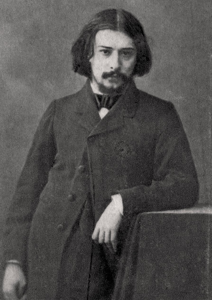 Alphonse Daudet , fransk forfatter, 1869 av Unbekannt