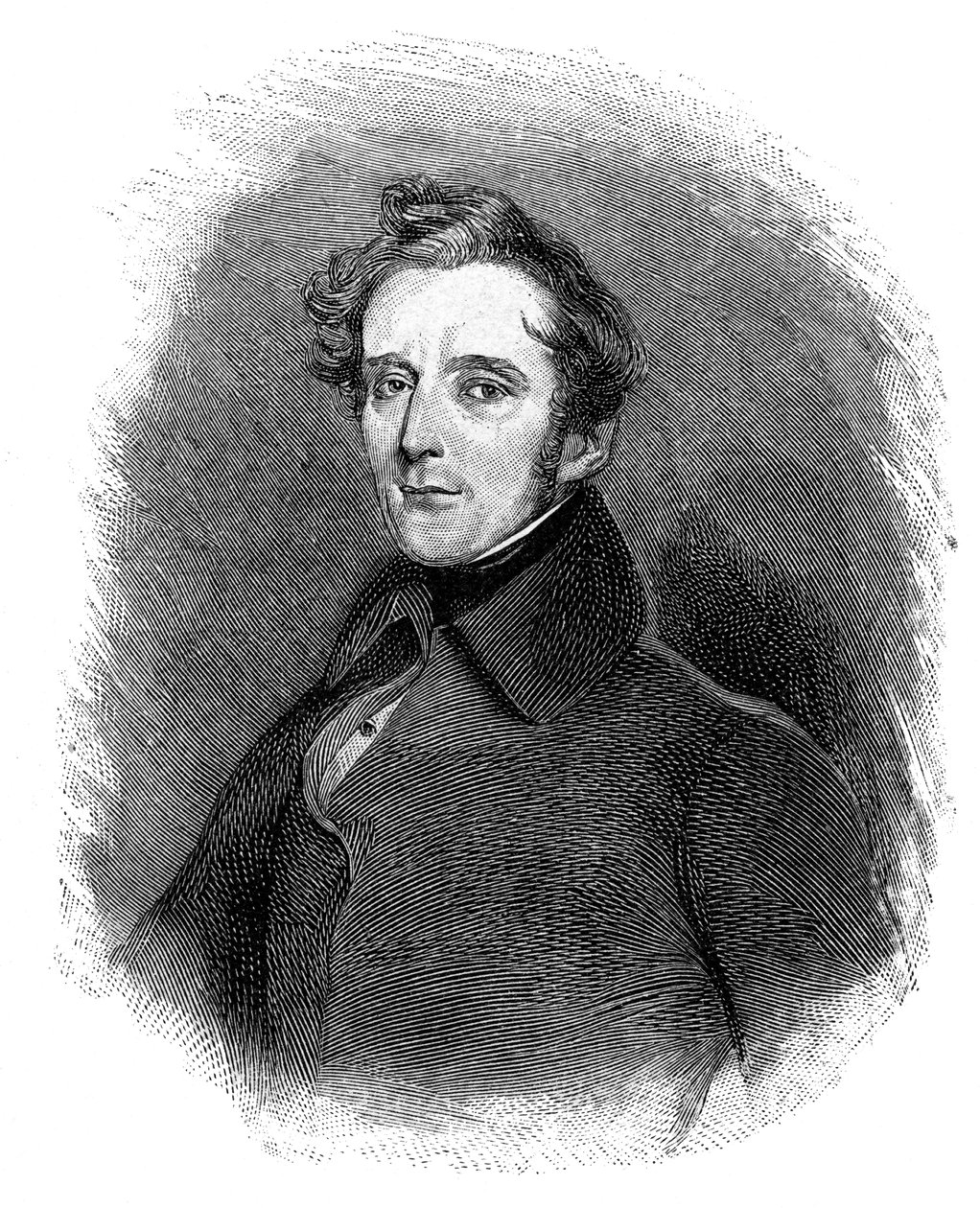 Alphonse de Lamartine 1790-1869, fransk forfatter, poet og politiker, 1900 av Unbekannt