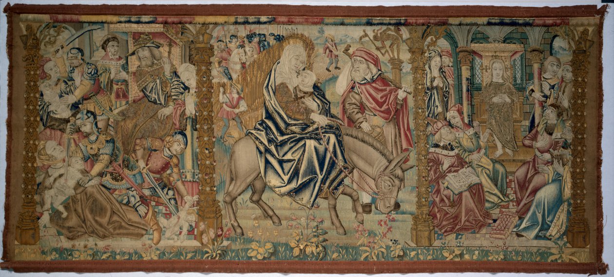 Altar Frontal: Scener fra Kristi barndom, ca. 1500. av Unbekannt