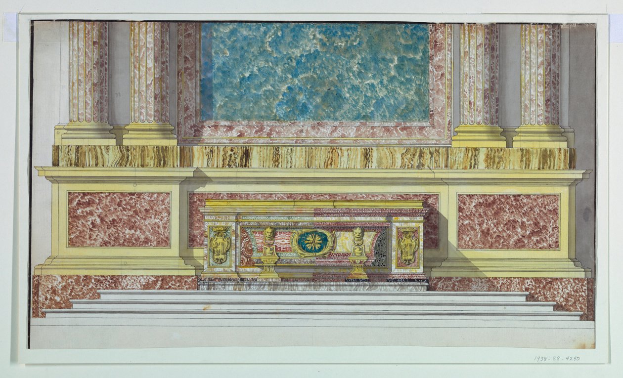 Alter Mensa for Borghese -kapellet, Santa Maria Maggiore, Roma av Unbekannt
