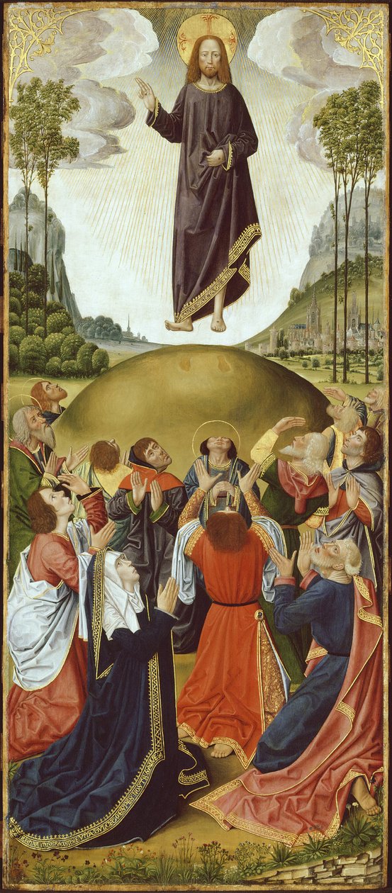 Altertavle fra Thuison-les-Abbeville: The Ascension, 14901500. av Unbekannt