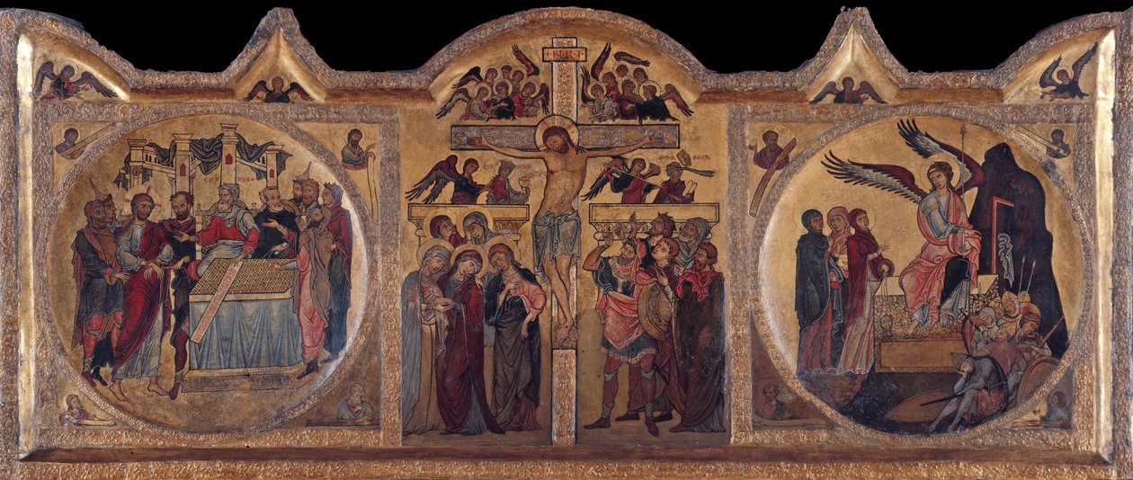 Altertavle med korsfestelse fra Soest, ca 1240 av Unbekannt