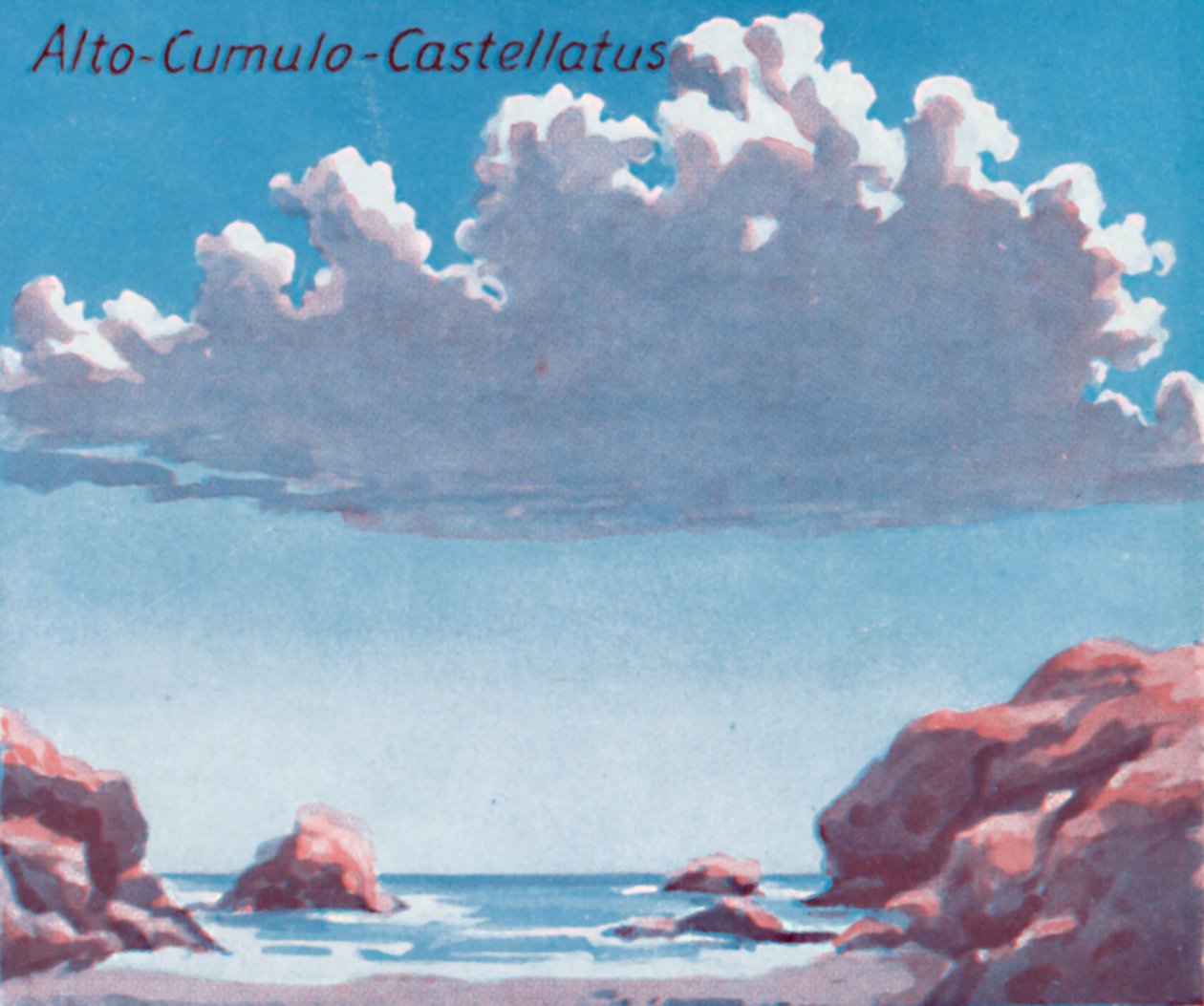 Alto-Cumulo-Castellatus - Et dusin av de viktigste skyformene på himmelen, 1935 av Unbekannt