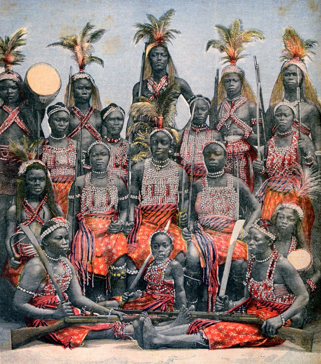 Amazonas krigere, 1891 av Unbekannt