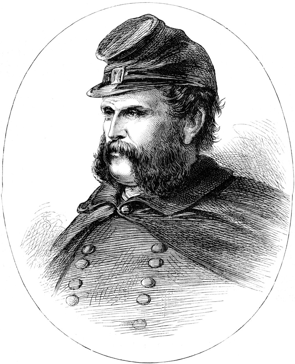 Ambrose Burnside, unionsgeneral for den amerikanske borgerkrigen, c1880 av Unbekannt