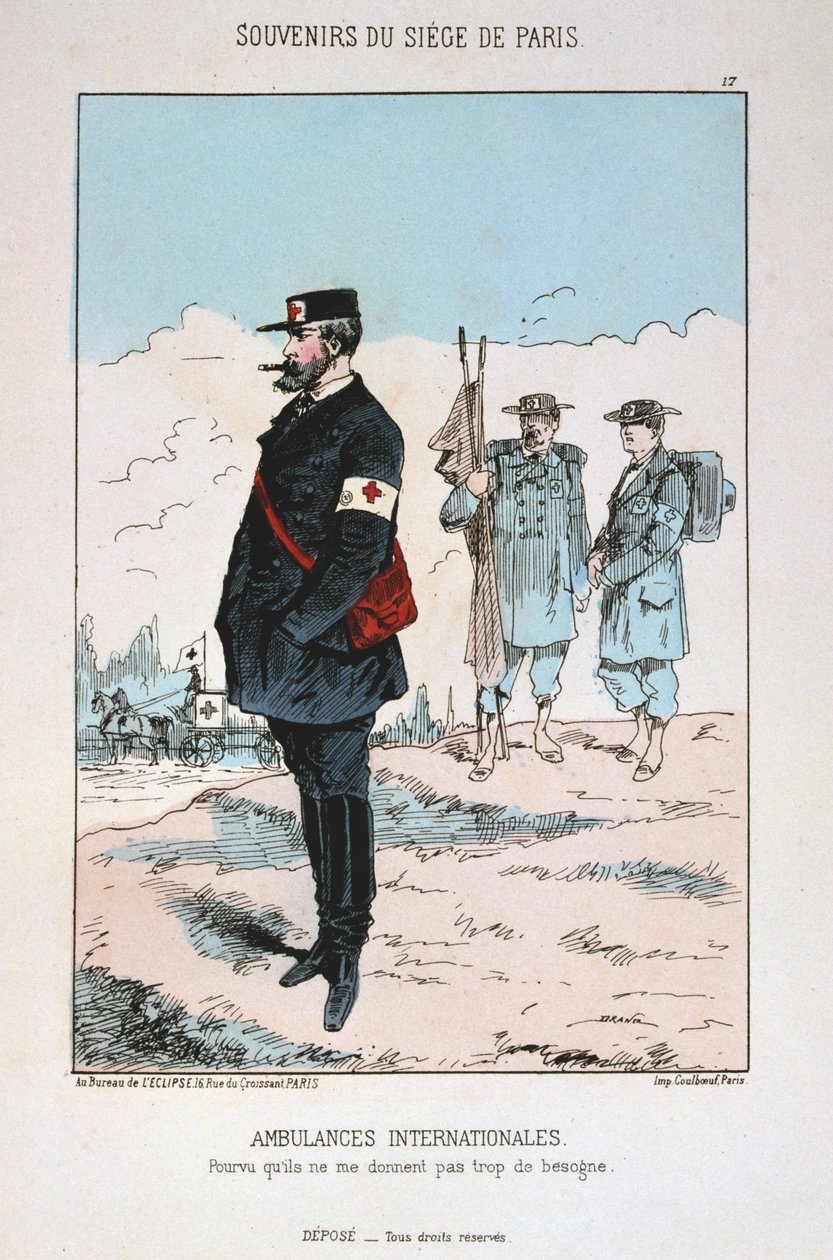 Internasjonale ambulanser, beleiring av Paris, 1870-1871 av Unbekannt
