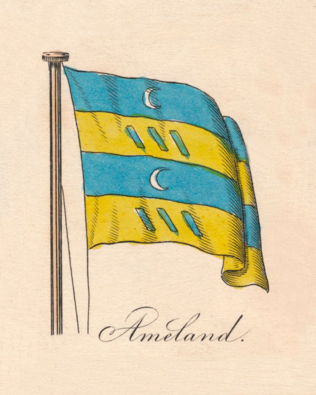 Ameland, 1838 av Unbekannt