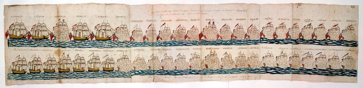 Amerikansk uavhengighetskrig: Slaget ved Yorktown, 1781 av Unbekannt