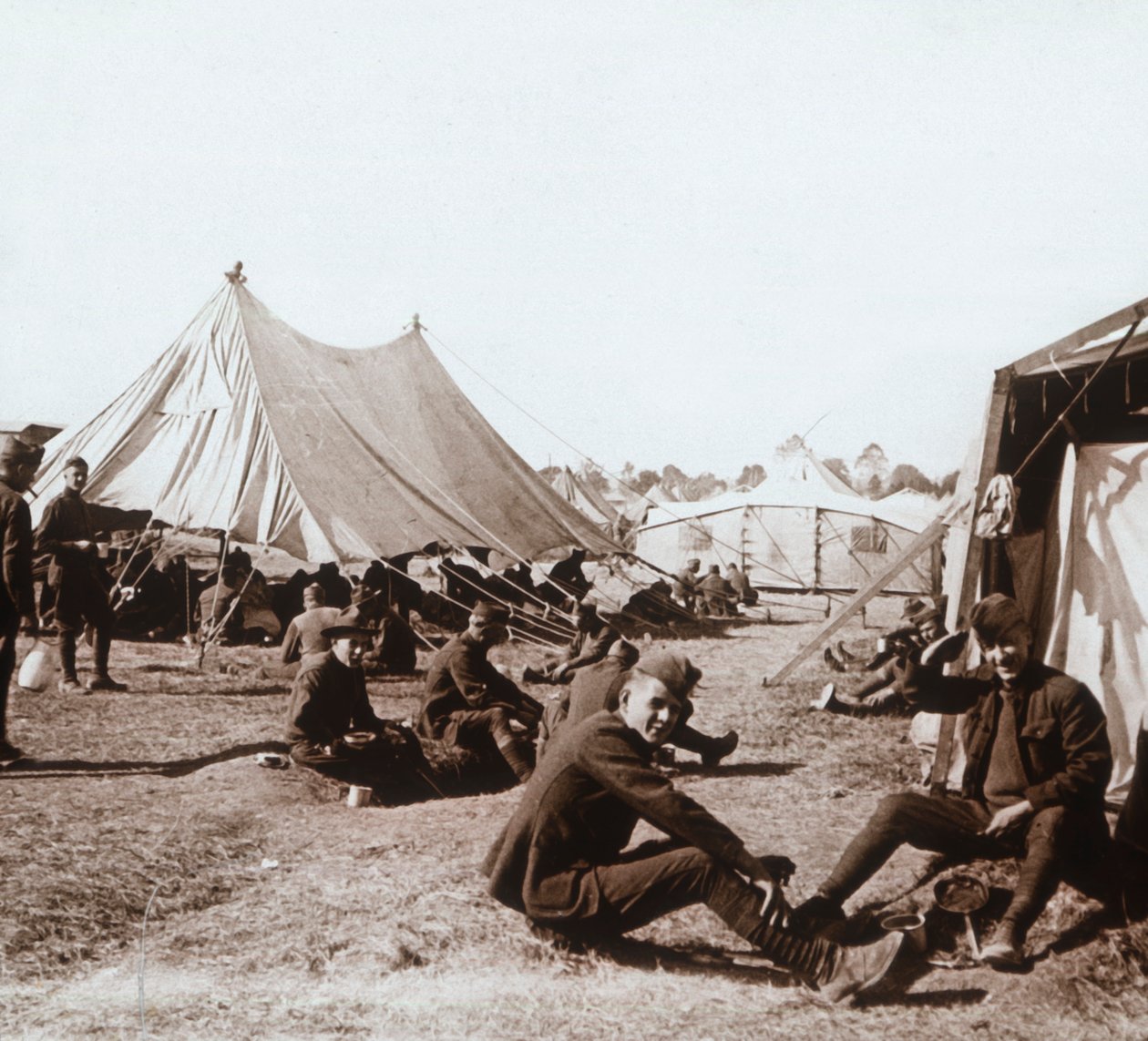 Amerikansk leir, Melette, Frankrike, c1914-c1918 av Unbekannt