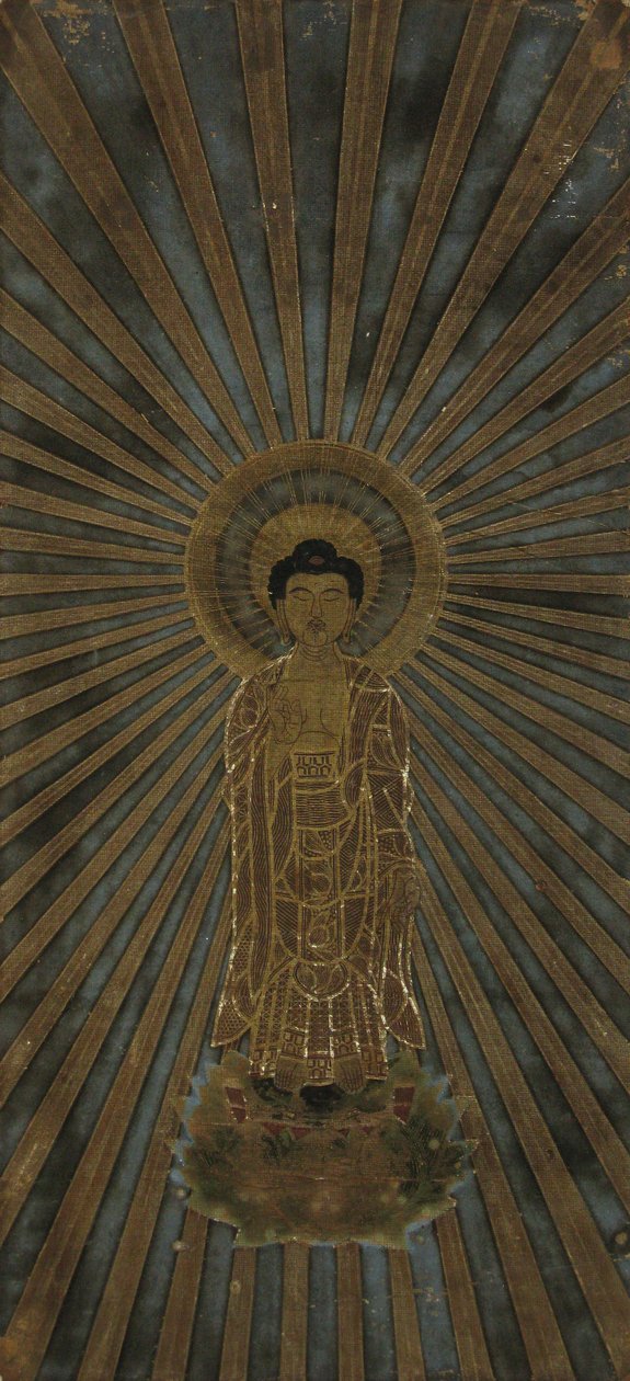 Amida Manifesting in the Dharma-body of Expedient Means, 1700-tallet. av Unbekannt