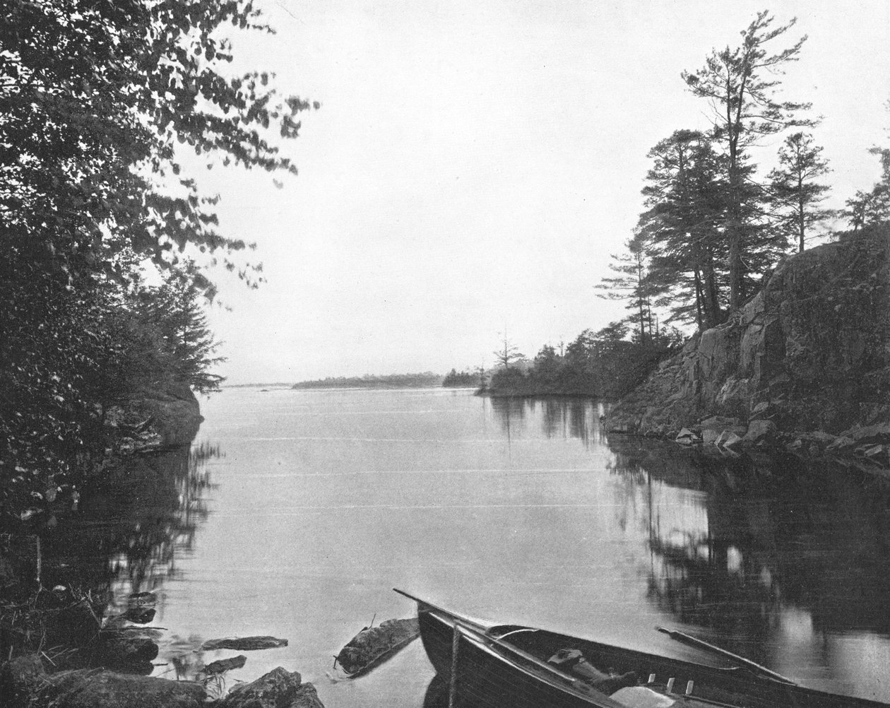 Blant de tusen øyene i St Lawrence River, Canada, ca 1900. av Unbekannt