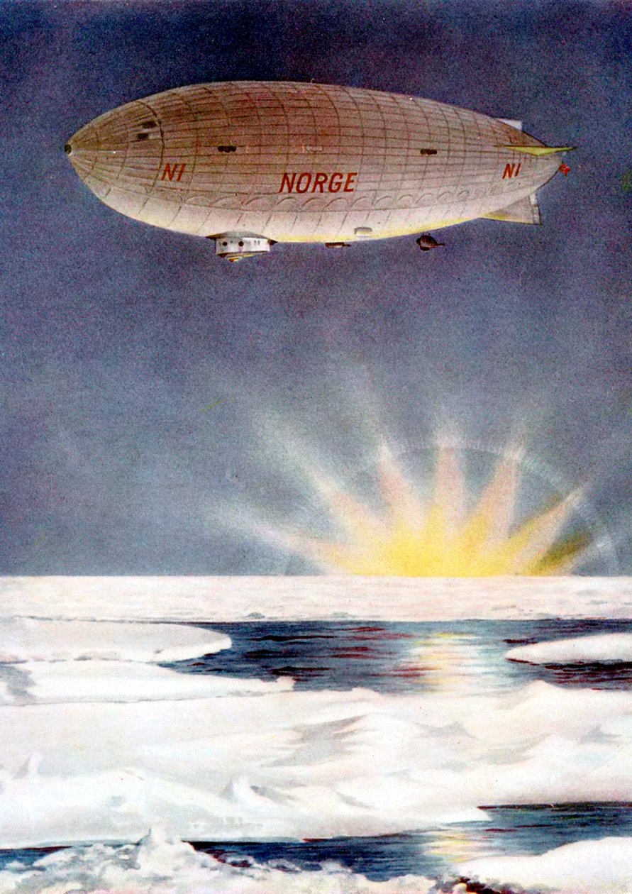 Amundsens luftskip, Norge, over Nordpolen, 1926. av Unbekannt