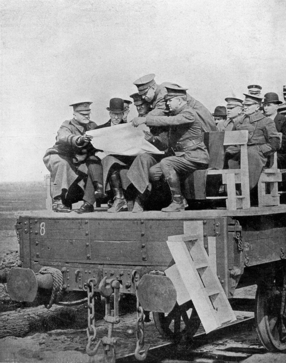 En aktiv tjenestekonferanse på vestfronten, første verdenskrig, 1917, c1920 av Unbekannt
