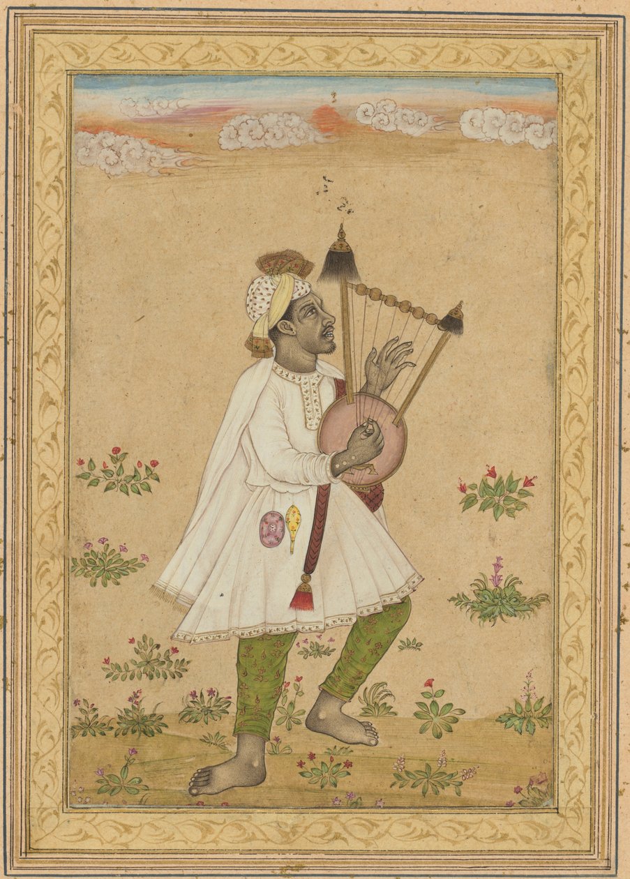 En afrikansk lyrespiller, ca. 1640-1660. av Unbekannt
