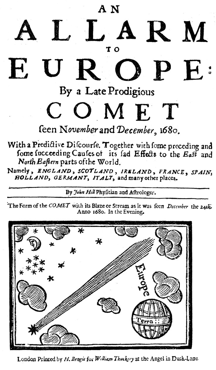 En allarm til Europa av en sen vidunderlig komet, 1680 av Unbekannt